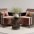 Modern Negotiation Table and Chair Modern Leisure Table and Chair Combination Coffee Table and Chair Reception Table and Chair Signing Table and Chair 3d model