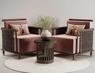 Modern Negotiation Table and Chair Modern Leisure Table and Chair Combination Coffee Table and Chair Reception Table and Chair Signing Table and Chair 3d model