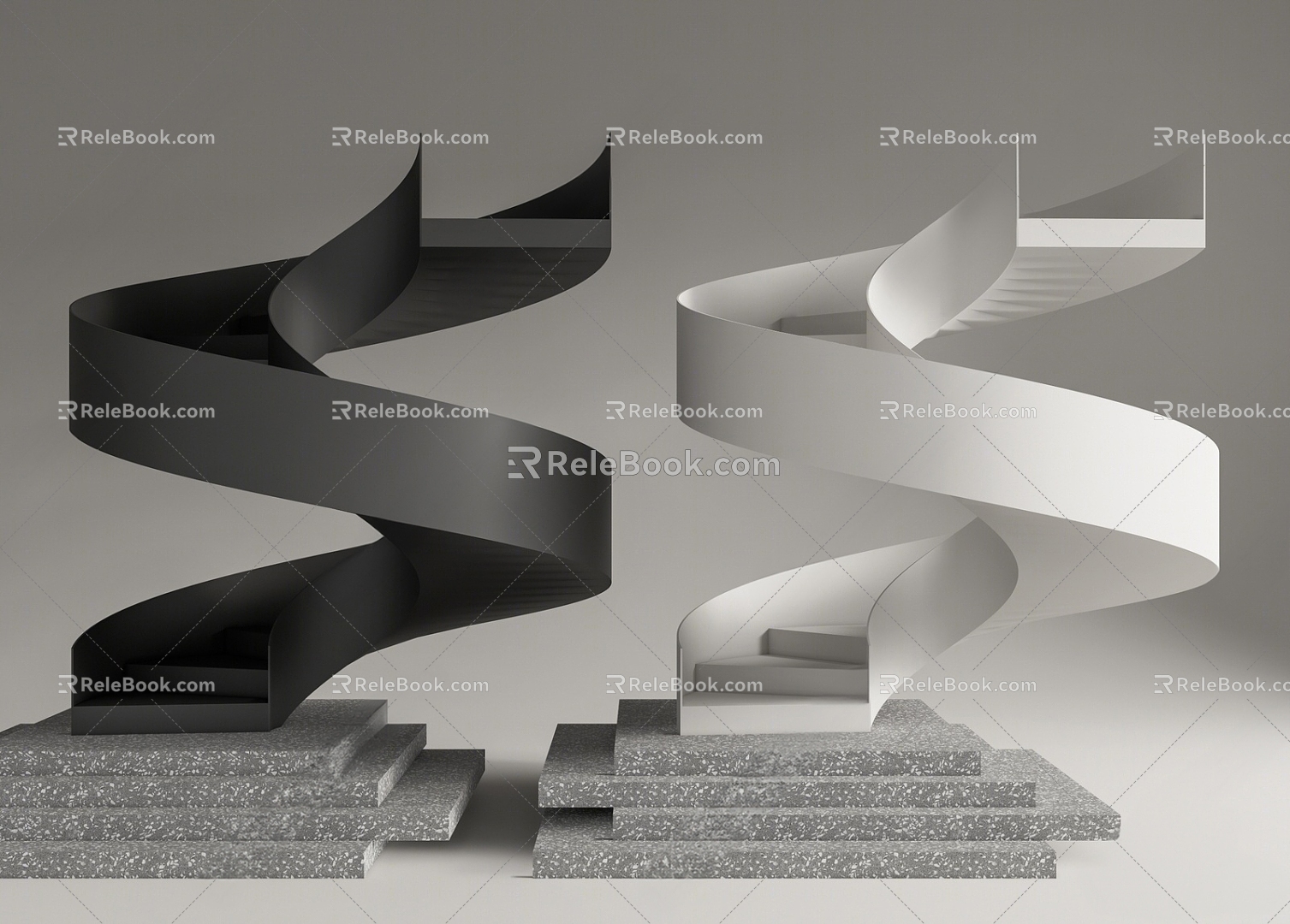 revolving staircase model