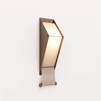 Modern Fabric Wall Lamp Metal Wall Lamp Chrome Wall Lamp 3d model