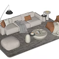 Sofa coffee table 3d model