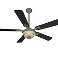 electric fan ceiling lamp ceiling fan fan lamp 3d model