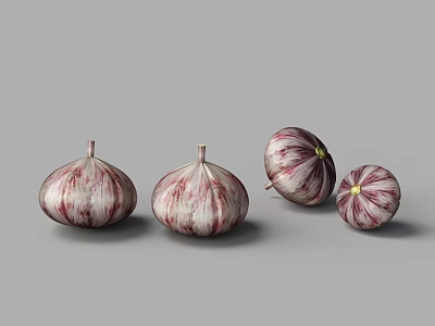 Food Vegetables Fruit Garlic Garlic New Garlic 3d model