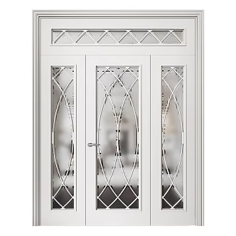 Modern Minimalist Double Door Double Door Simple Double Door 3d model
