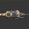 Elegant Vintage Power Drill Featuring Intricate Metal Accents And Wooden Handle For Hardware Tools