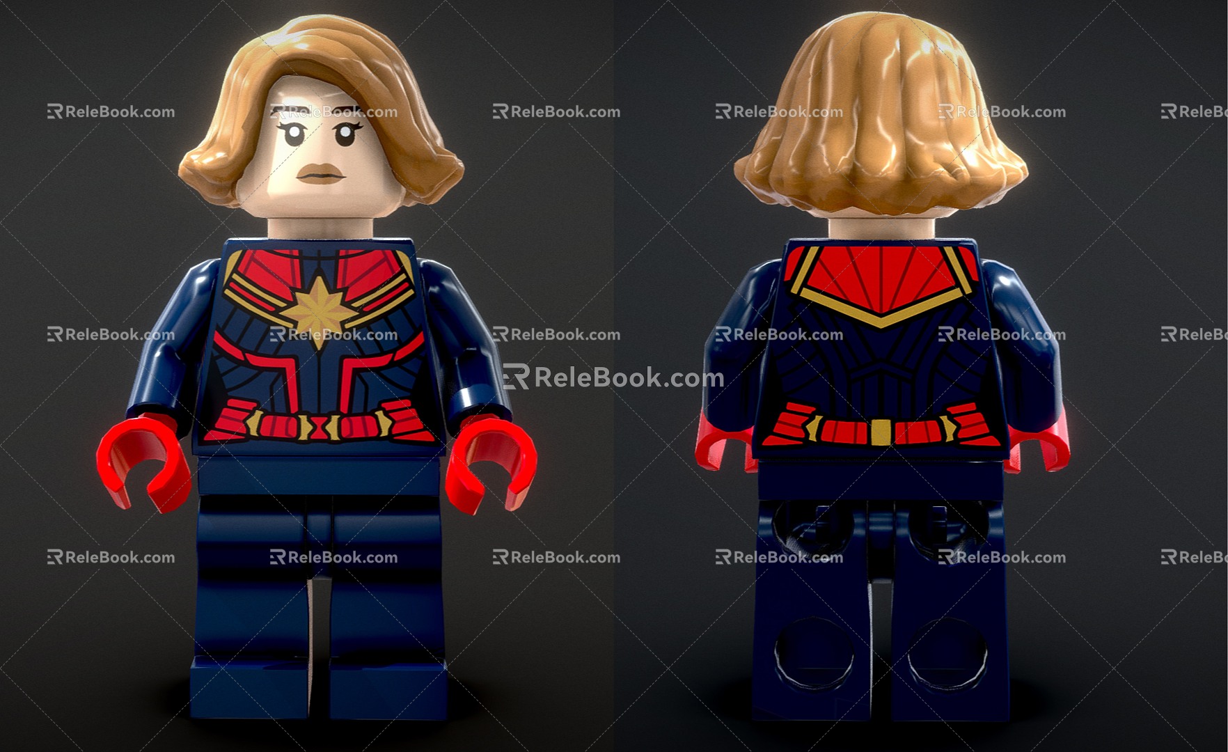 Toy Toy Toy Lego Doll Captain Surprise Toy 3d model