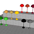 Minimalist Table Lamp Nordic Style Table Lamp Simple Table Lamp Combination Desktop Table Lamp 3d model
