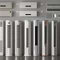 Modern Design Wall Mounted and Floor Standing Air Conditioners and Fans with Control Panels