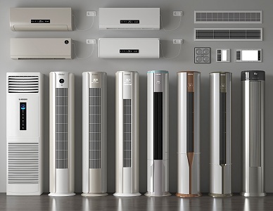 modern air conditioning 3d model