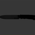 Weapon Knife With Sharp Metal Blade And Sleek Black Handle Modern Design