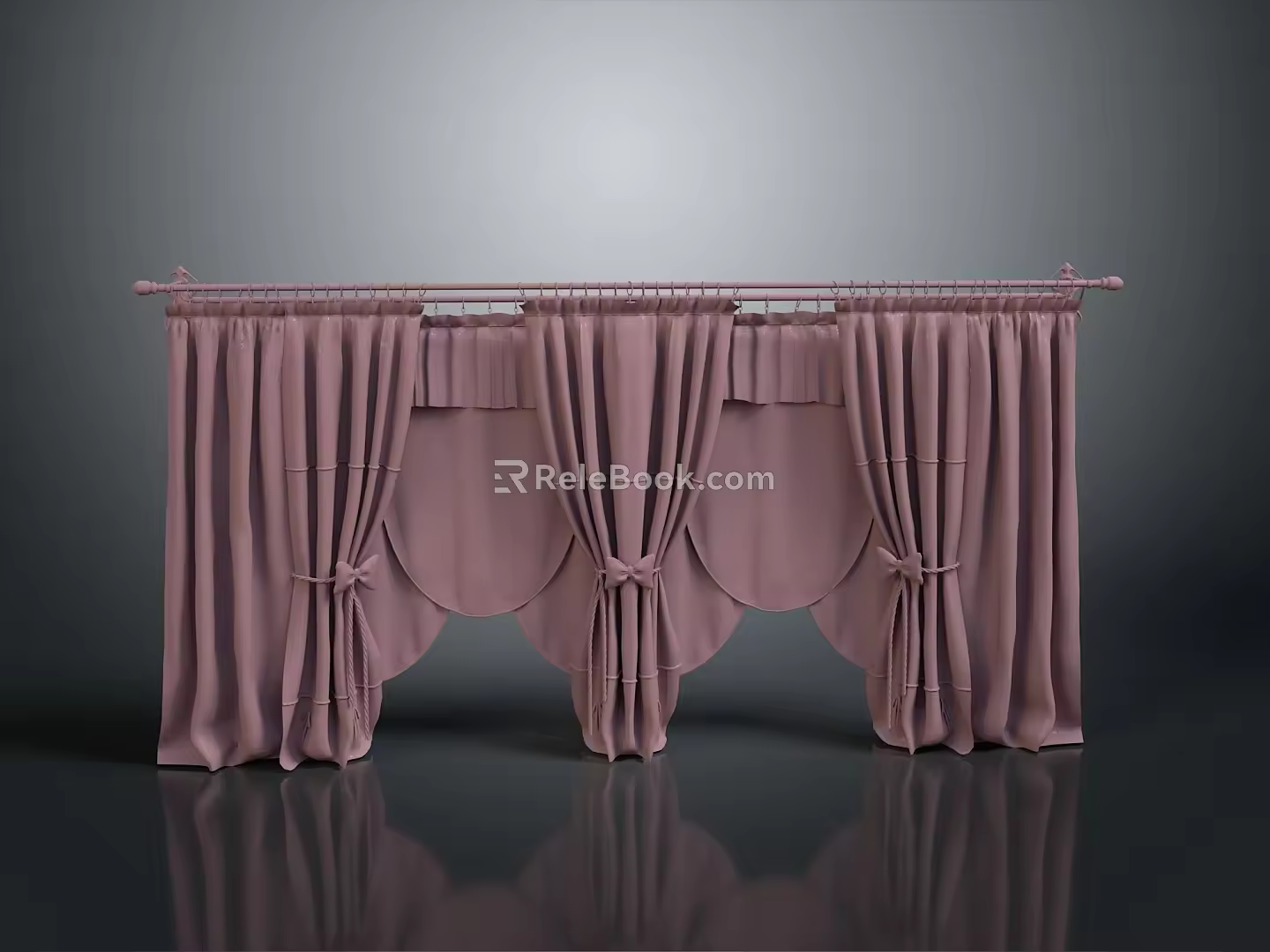 Curtain Realistic Game Item 3d model