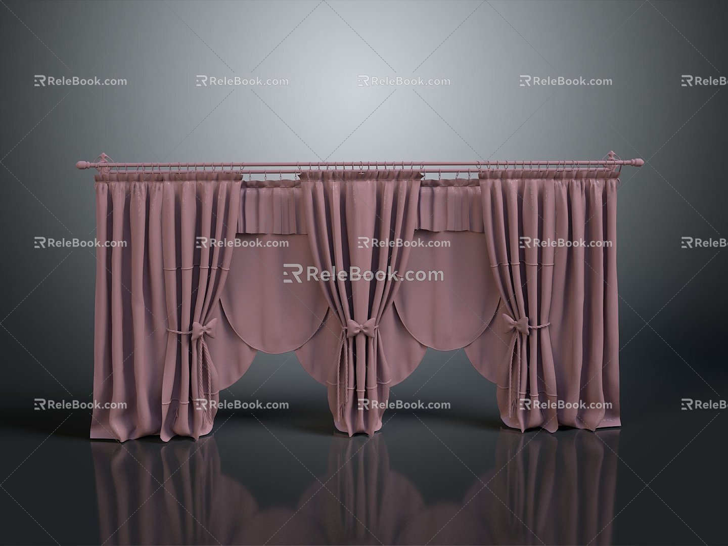 Curtain Curtain Realistic Game Item 3d model