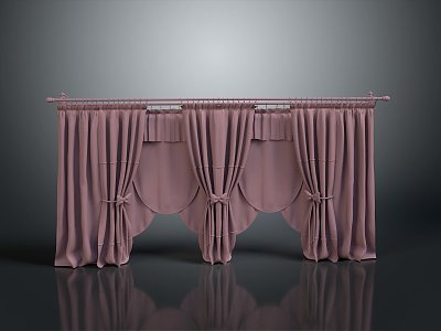 Curtain Realistic Game Item 3d model