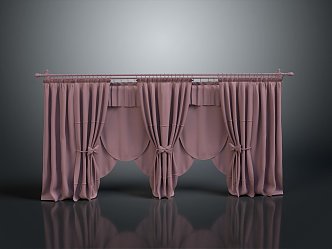 Curtain Realistic Game Item 3d model