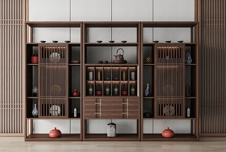 New Chinese Tea Cabinet 3d model