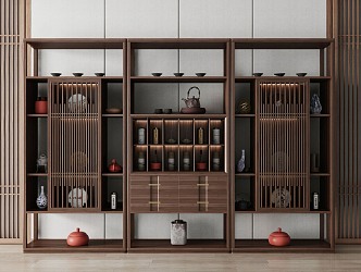 New Chinese Tea Cabinet 3d model