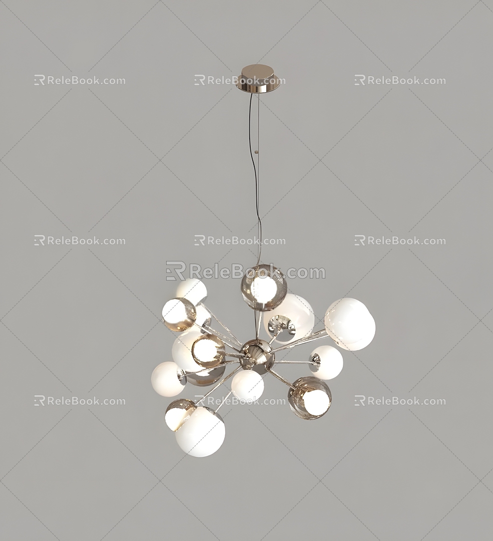 Modern Chandelier Chandelier Ceiling Lamp Fashionable Simple Home Appliances Electrical Appliances Lampshade 3d model