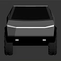 Top View Of Black Car 3D Model With Sleek Body Design And Aerodynamic Shape