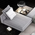 Modern Sofa Coffee Table Combination Modern Living Room Sofa Multi-person Sofa Coffee Table Carpet Pillow Pillow Blanket Table Lamp Simple 3d model