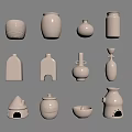 Various Ceramic Vessels Including Vases Jars Bowls With Unique Designs And Shapes