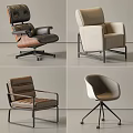 Modern Leisure Chairs In Various Styles With Comfortable Upholstery And Metal Legs