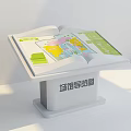 Interactive Venue Guide Map Commercial Equipment With Digital Display Stand And Navigation Screen 3d model