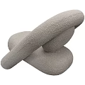 Modern Accent Chair With Plush Beige Fabric Rounded Back And Curved Arms Design
