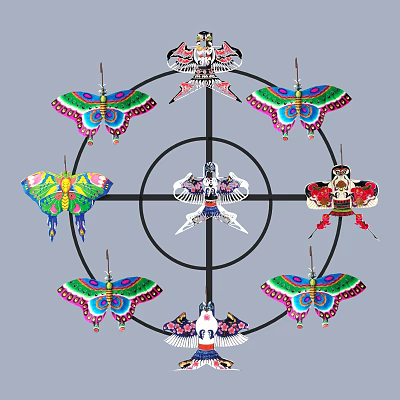 Kite Toy Decoration 3d model Kite Toy Decoration 3d model