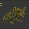 Fish Science Fiction Fish Science Fiction Whale Science Fiction Shark Robot Fish Mechanical Fish Machine turtle Cyberfish 3d model