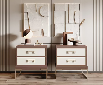 Chinese bedside table 3d model
