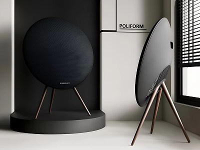 stereo bluetooth speaker 3d model