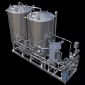 Mixing and mixing production line equipment 3d model