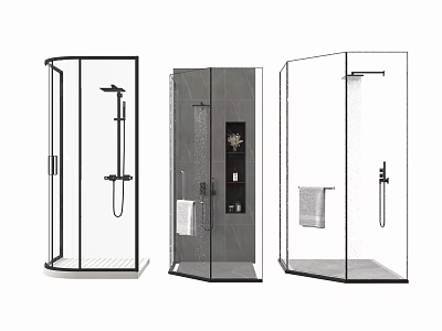 Shower Room Shower Bathroom 3d model