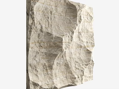 Natural Textured Stone Construction Component For Architectural Wall Decoration 3d model