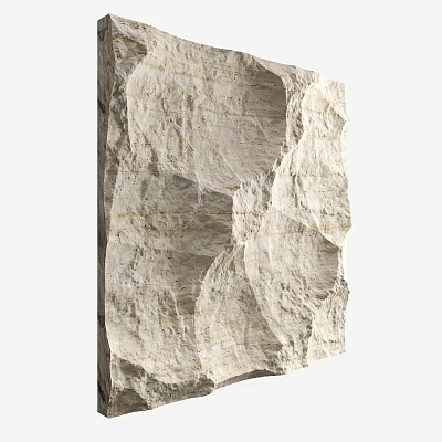 Natural Textured Stone Construction Component For Architectural Wall Decoration 3d model