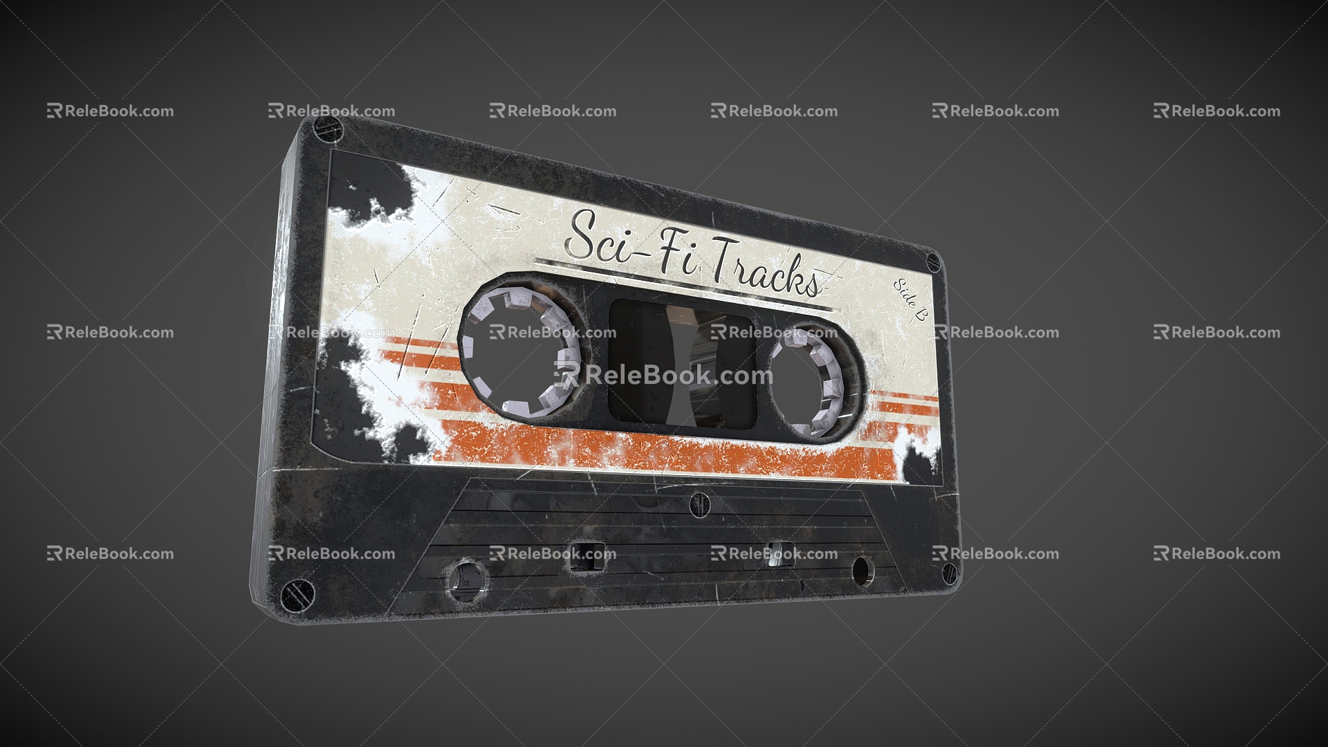 Cassette old tape 3d model