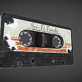 Vintage Sci-Fi Tracks Cassette Tape With Retro Design For Commercial Audio Equipment