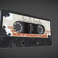 Cassette old tape 3d model