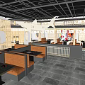 Japanese Restaurant Interior Design With Cozy Booth Seating Wooden Tables And Dining Area