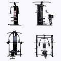 Four Different Types Of Professional Gym Fitness Equipment With Strength Training Functions
