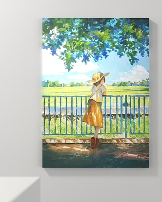 Modern Decorative Painting Hanging Painting 3d model