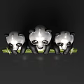 Cute Reptile Plush Figures Holding Green Bamboo Sticks With Happy Expressions