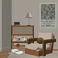 Modern single sofa 3d model