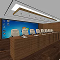Spacious Modern Conference Room With Rows Of Seats Ceiling Lighting And Sea View
