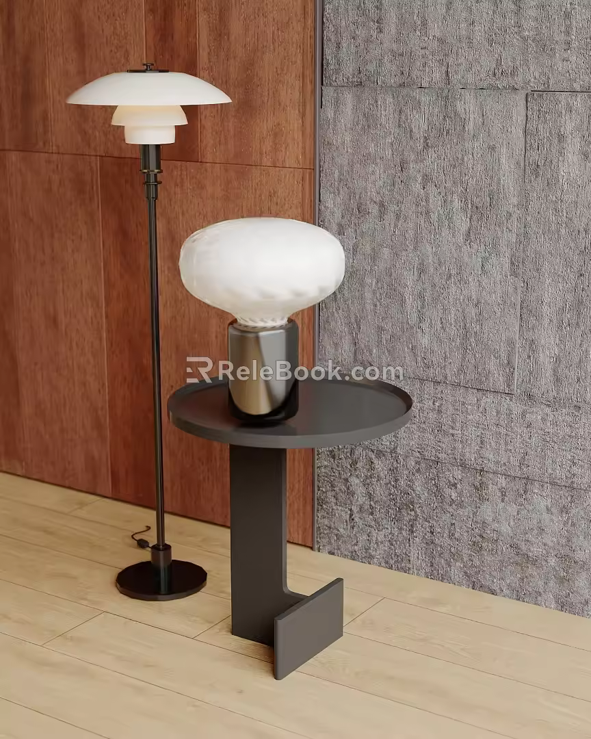 Table lamp table lamp side 3d model