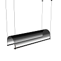 Modern Transparent Pendant Lights With Sleek Metallic Frame And Warm Glow Design