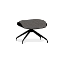 Modern Leisure Chair with Gray Mesh Seat and Black Metal Legs Design