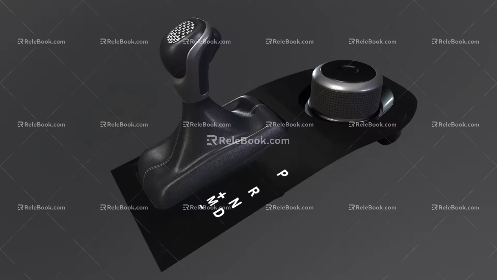 Modern gear shifter automatic transmission shifter lever low face number low model simple model game film and television level super realistic 3d model