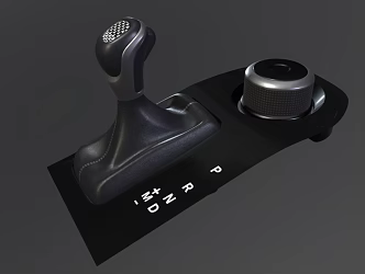 Modern gear shifter automatic transmission shifter lever low face number low model simple model game film and television level super realistic 3d model