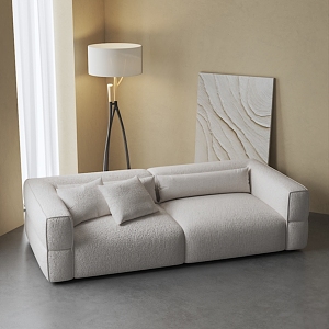 Modern double sofa 3d model